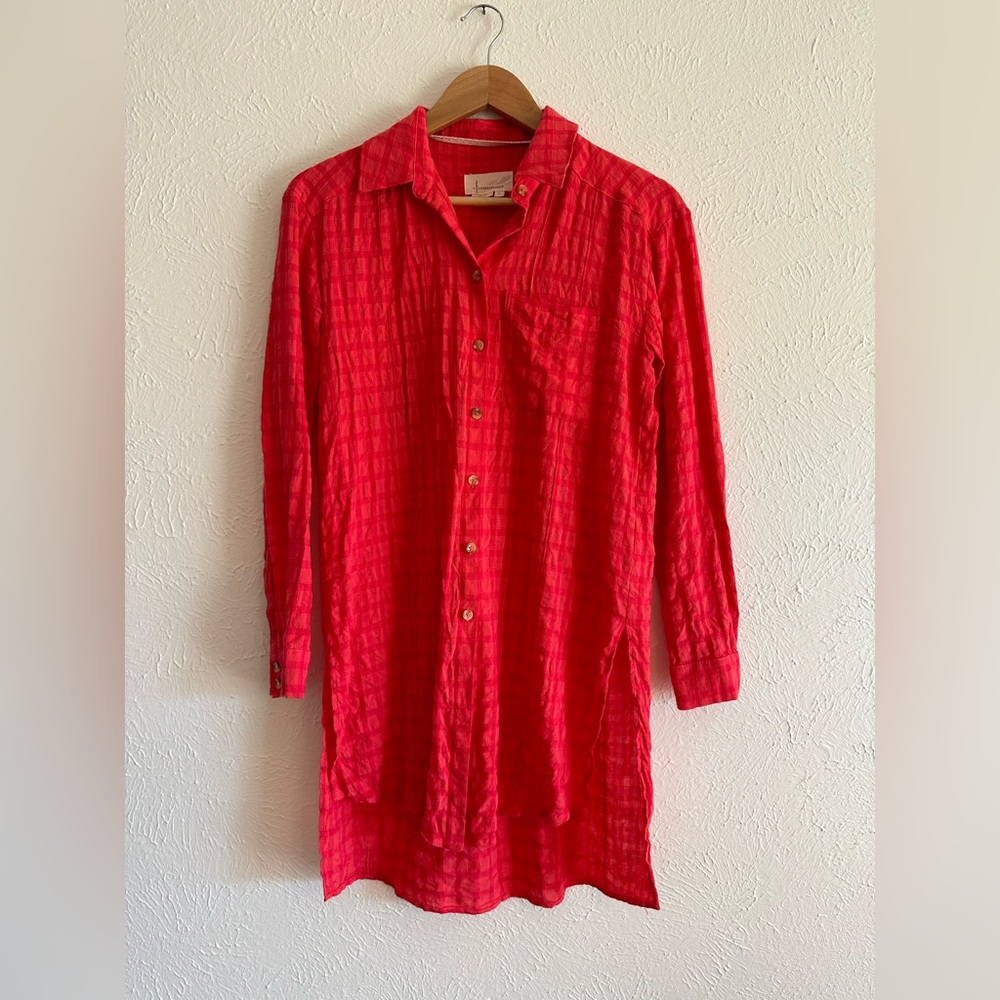 Anthropologie Button Down Tunic